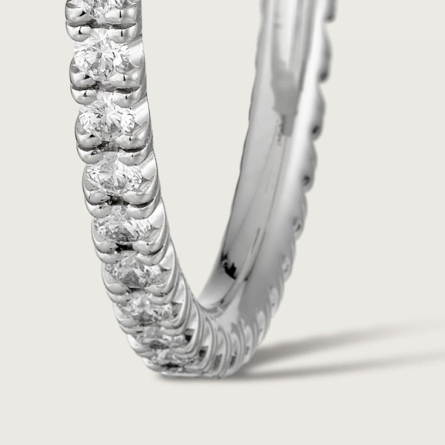 etincelle de cartier creolen mittleres modell mit pavé-fassung