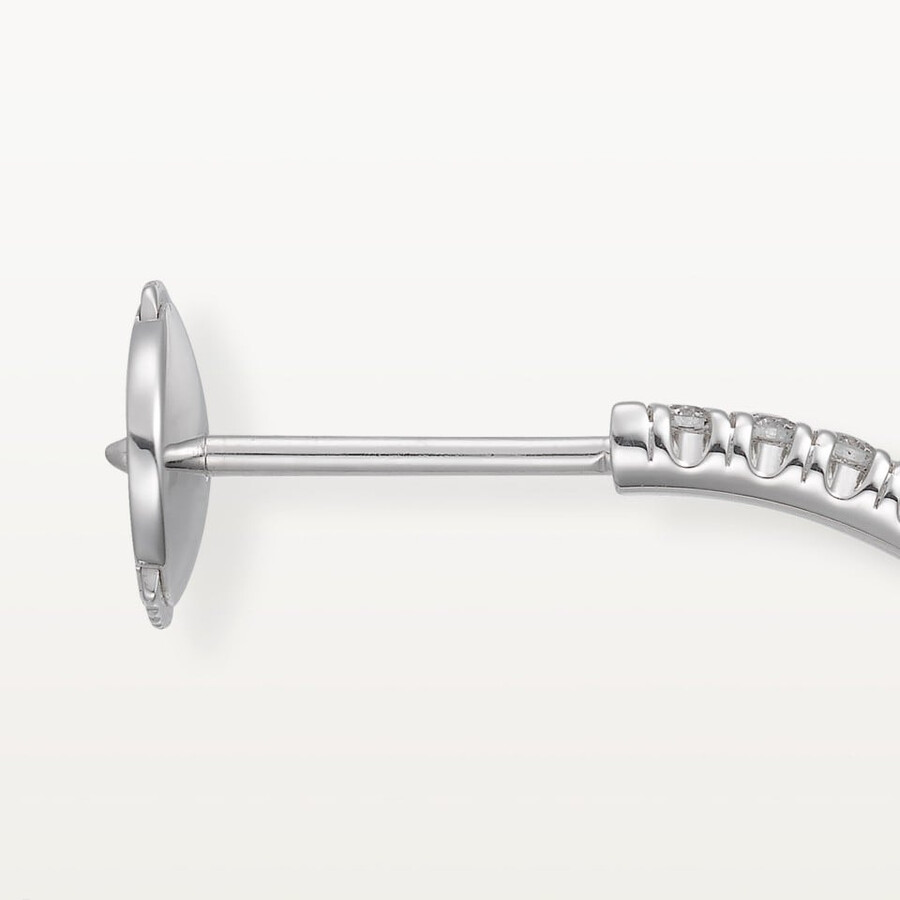 etincelle de cartier creolen mittleres modell mit pavé-fassung