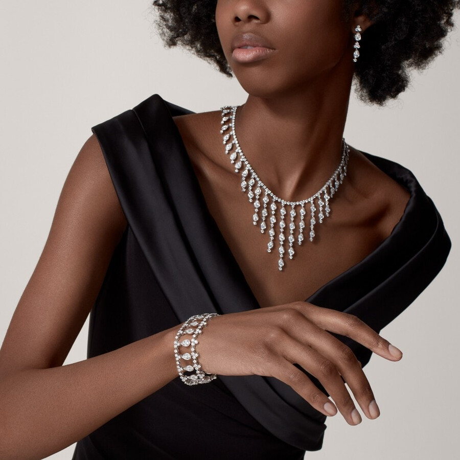 pluie de cartier ohrringe diamanten