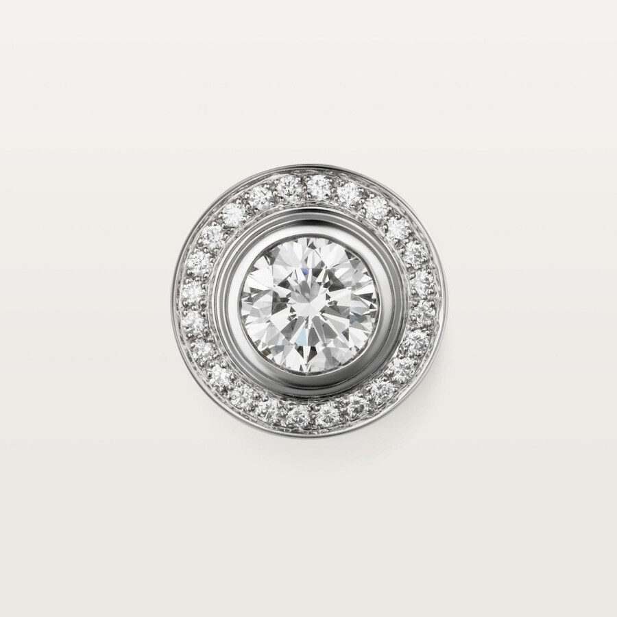 cartier damour ohrstecker 2 diamanten pavé-fassung