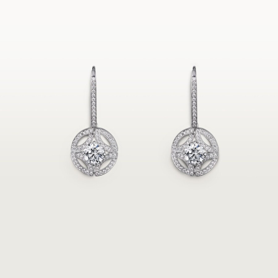 galanterie de cartier ohrhänger 2 brillanten pavé-fassung