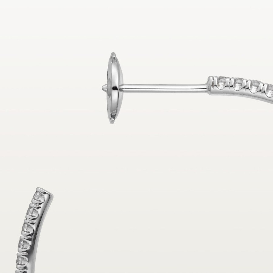 etincelle de cartier creolen großes modell mit pavé-fassung