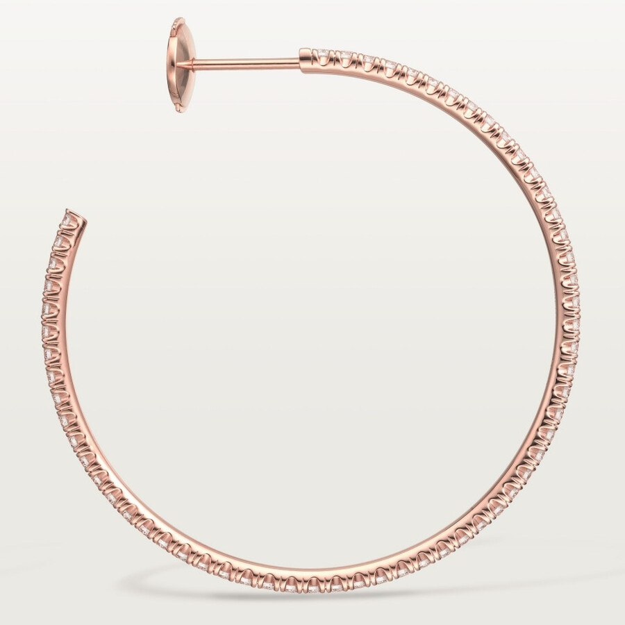 etincelle de cartier creolen großes modell mit pavé-fassung