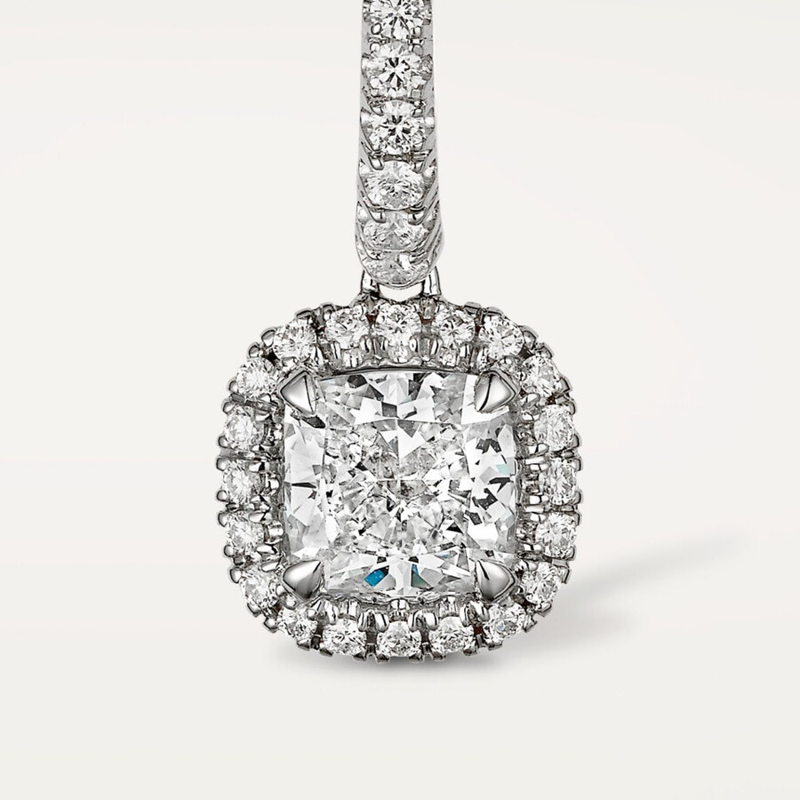 cartier destinée ohrhänger 2 kissenförmige diamanten pavé-fassung