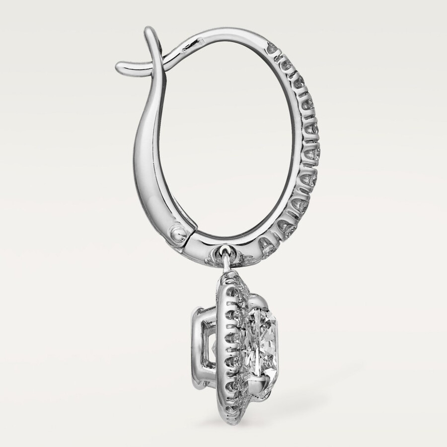 cartier destinée ohrhänger 2 kissenförmige diamanten pavé-fassung
