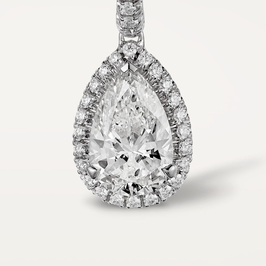 cartier destinée ohrhänger 2 birnenförmige diamanten pavé-fassung