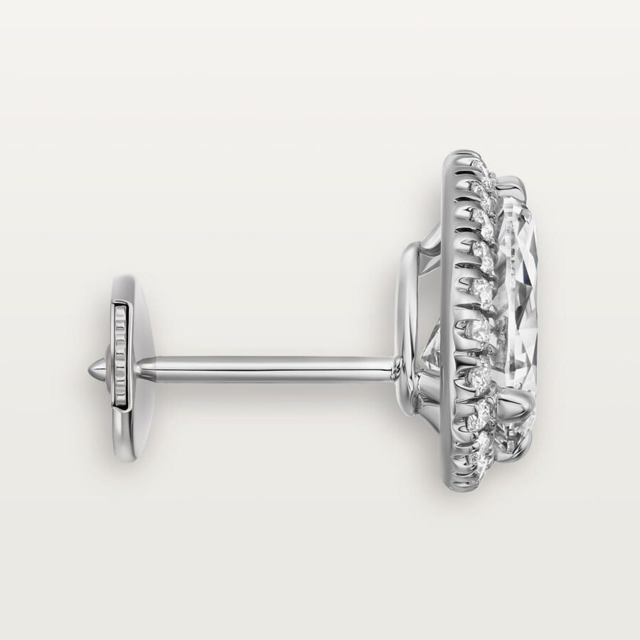 cartier destinée ohrstecker 2 birnenförmige diamanten pavé-fassung