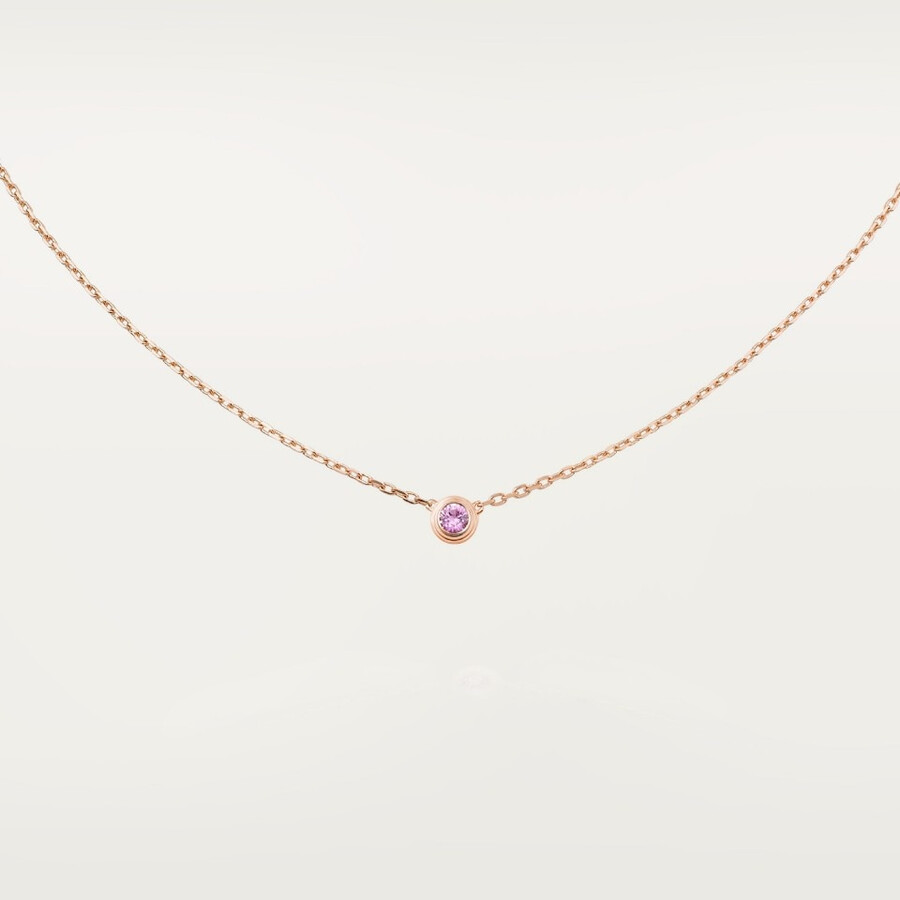 cartier damour-anhänger rosa saphir