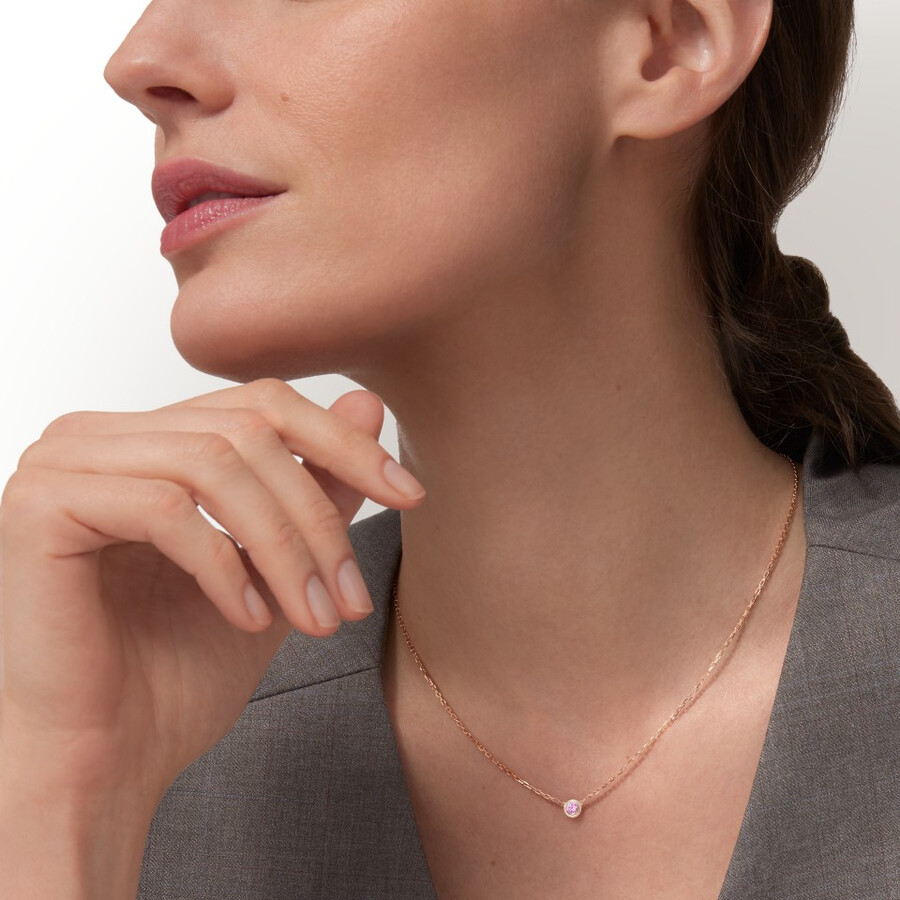 cartier damour-anhänger rosa saphir