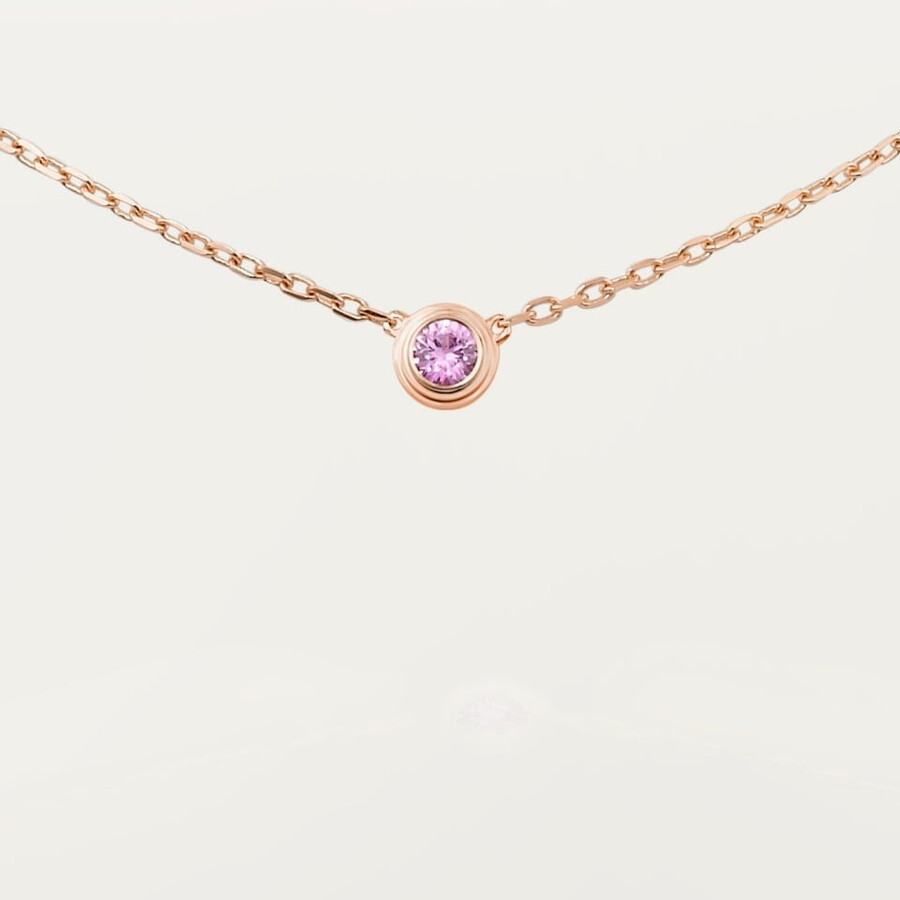 cartier damour-anhänger rosa saphir