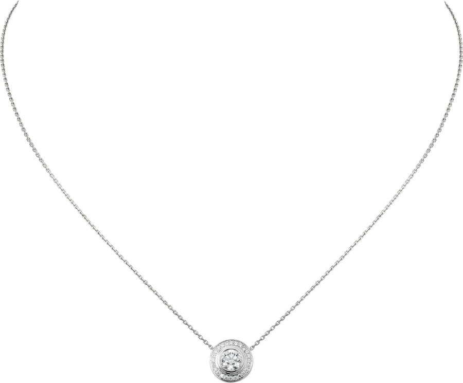 cartier damour-anhänger diamant pavé