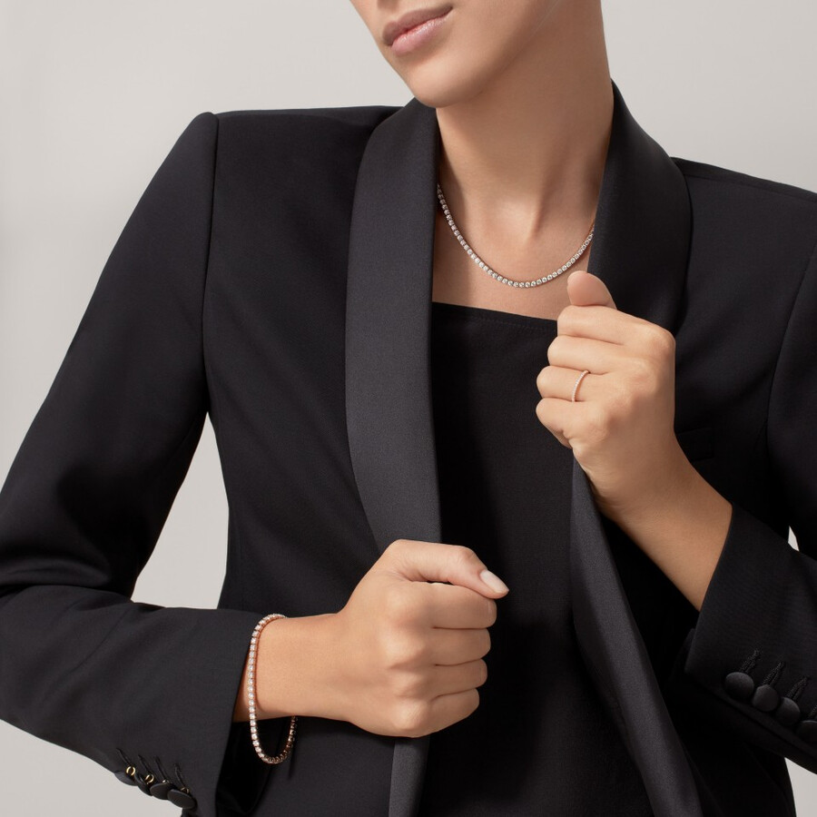 halskette „essential lines diamanten im brillantschliff