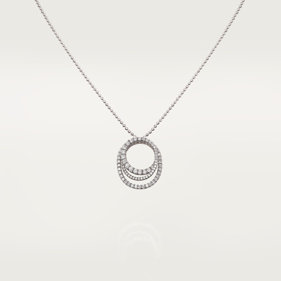 etincelle de cartier-anhänger dreireihig gepflastert