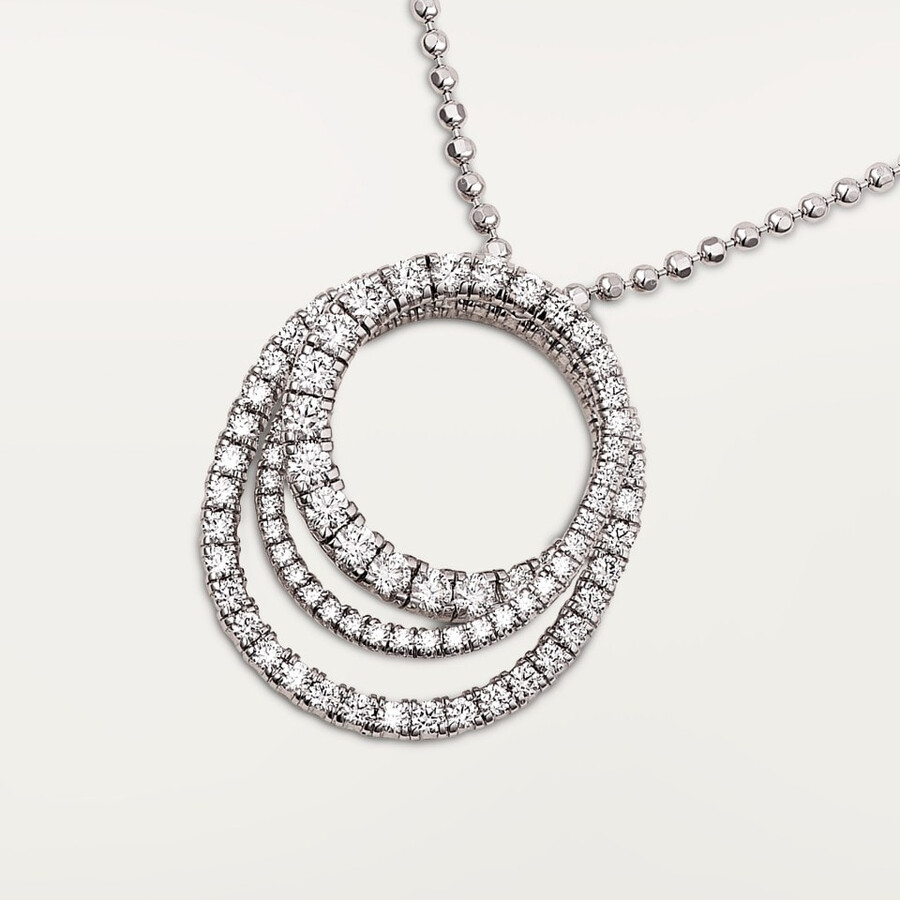 etincelle de cartier-anhänger dreireihig gepflastert