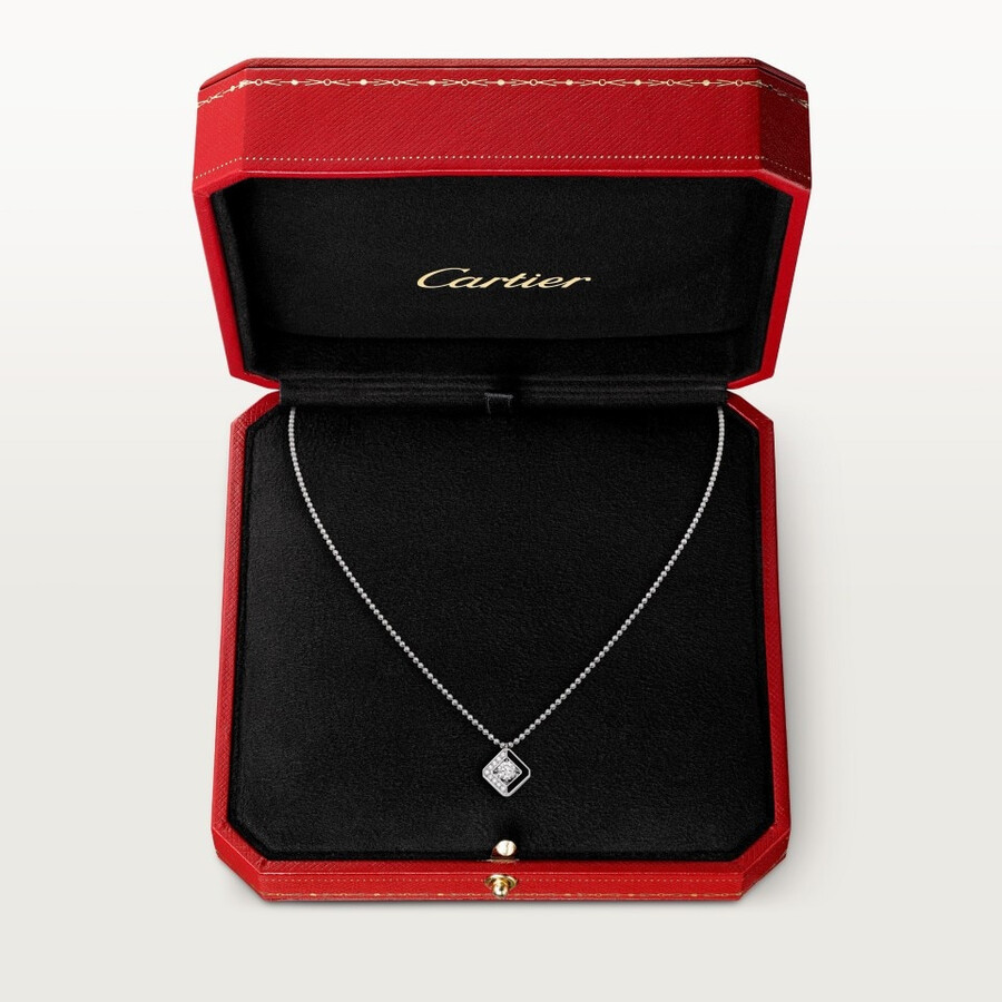 galanterie de cartier-anhänger diamant im brillantschliff halb gepflastert