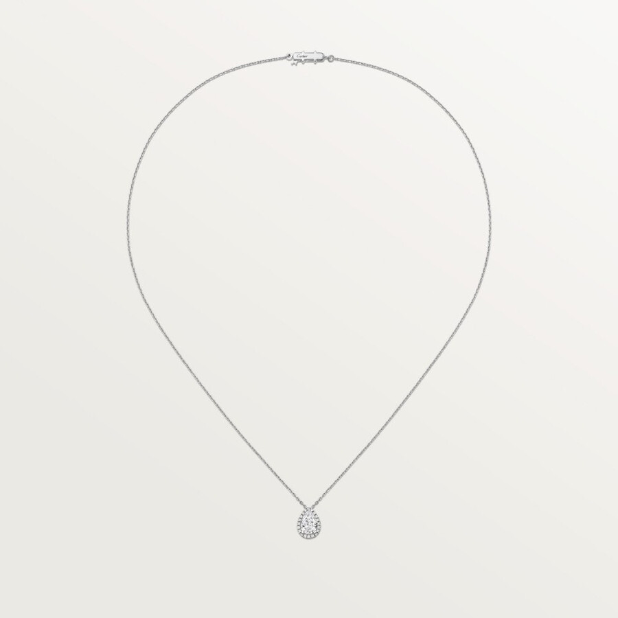 cartier destinée-anhänger birnenförmiger diamant pavé