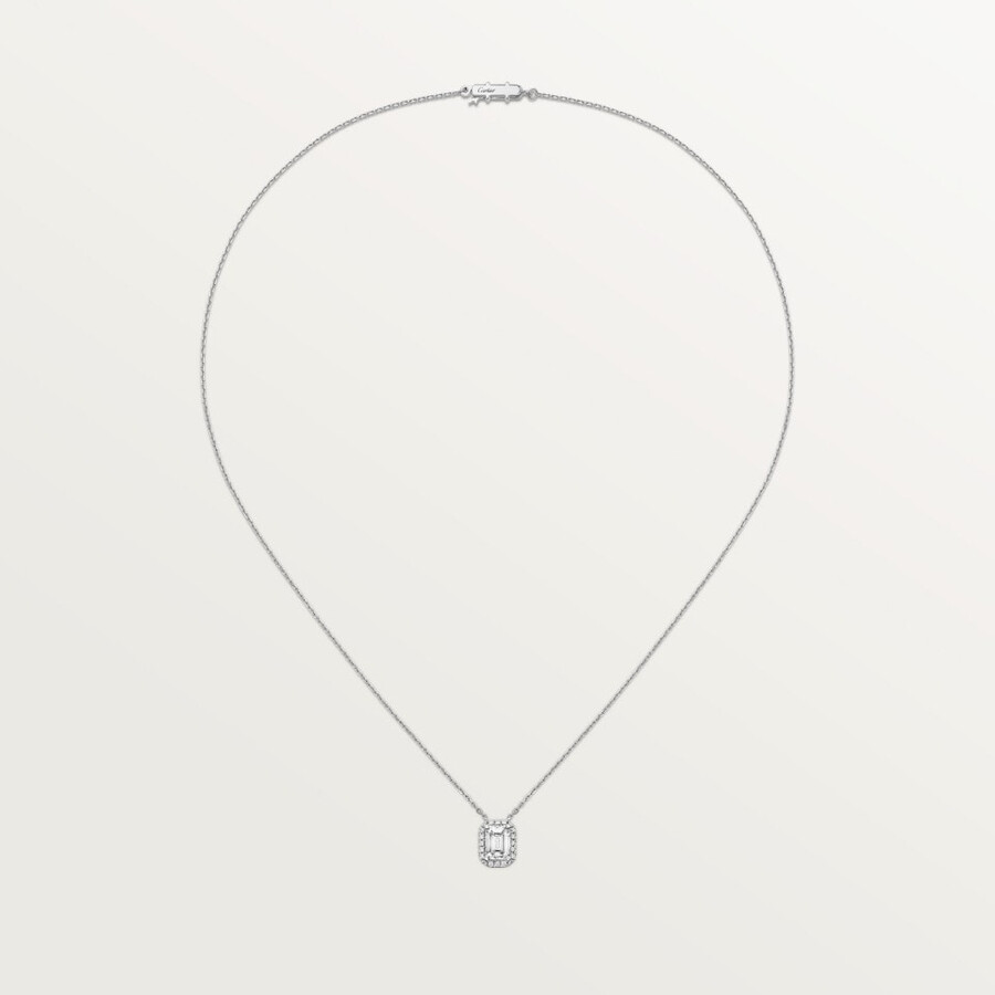 cartier destinée-anhänger diamant im ovalschliff pavé
