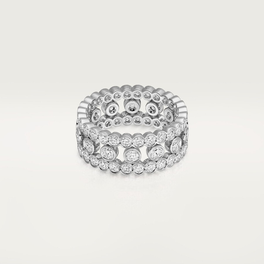 broderie de cartier ring dreireihig diamanten
