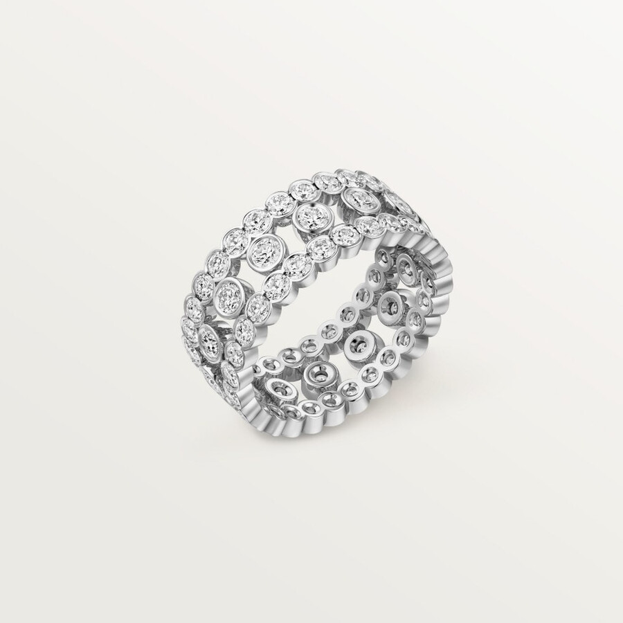 broderie de cartier ring dreireihig diamanten