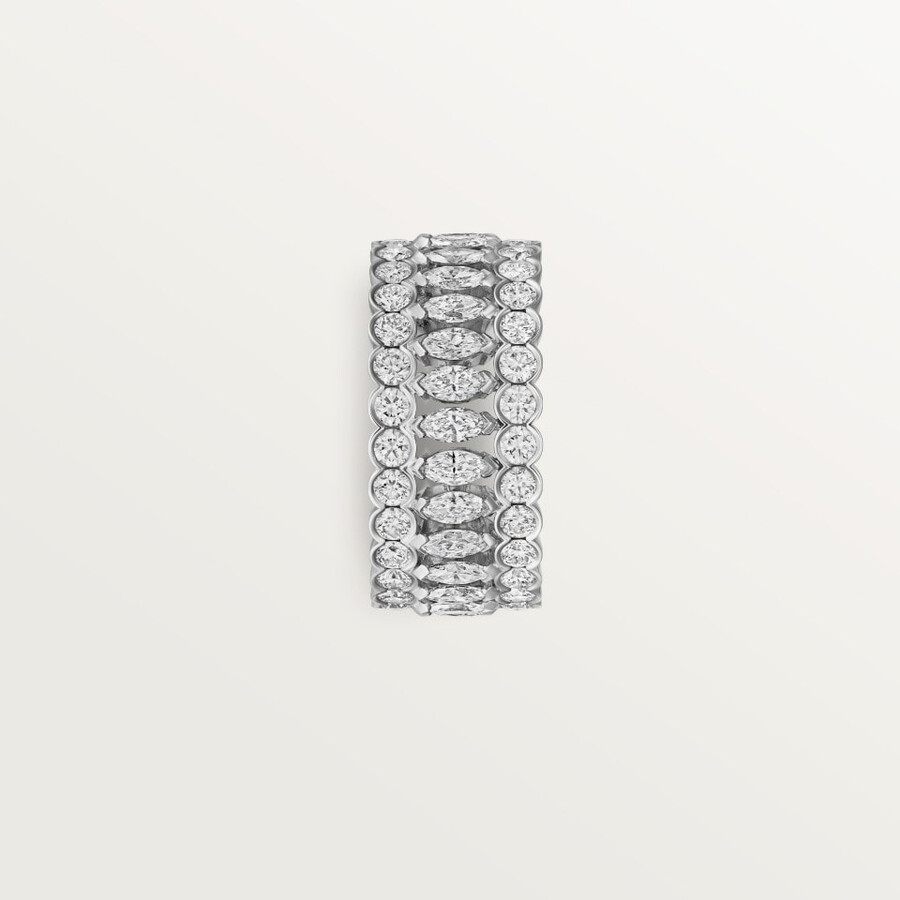 broderie de cartier ring dreireihig diamanten