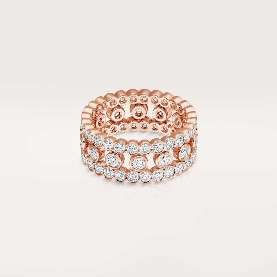 broderie de cartier ring dreireihig diamanten