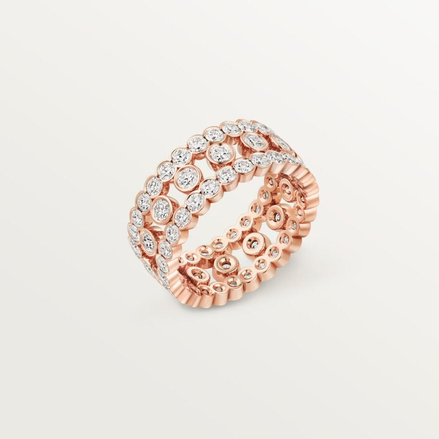 broderie de cartier ring dreireihig diamanten