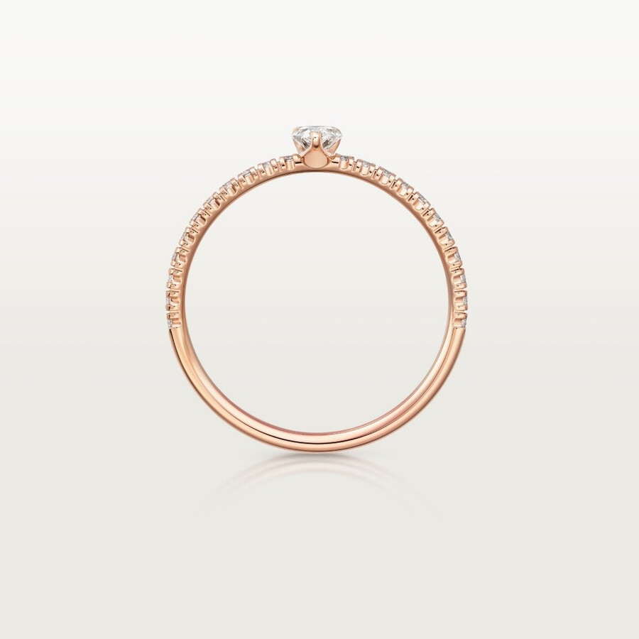 etincelle de cartier ring birnenförmiger diamant pavé-fassung
