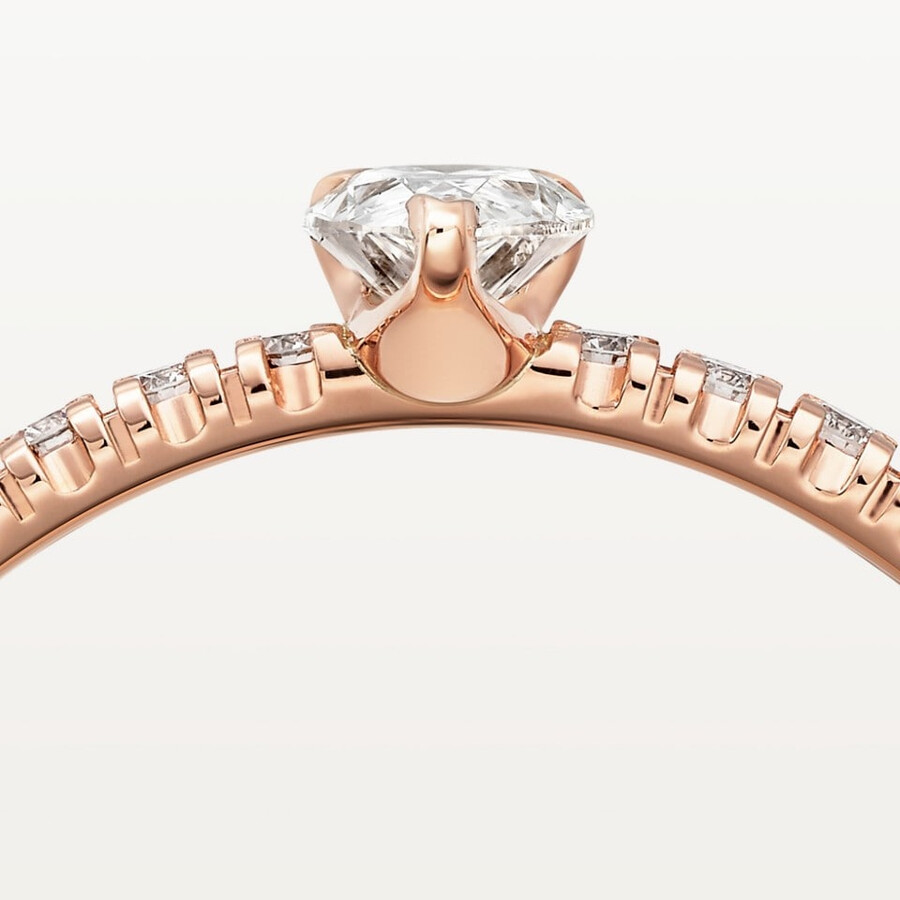 etincelle de cartier ring birnenförmiger diamant pavé-fassung