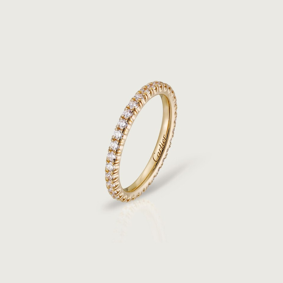 etincelle de cartier ehering 2 mm breit mit pavé-fassung