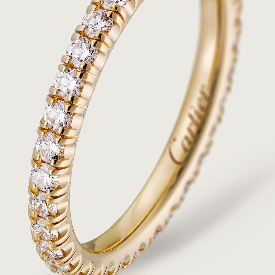 etincelle de cartier ehering 2 mm breit mit pavé-fassung