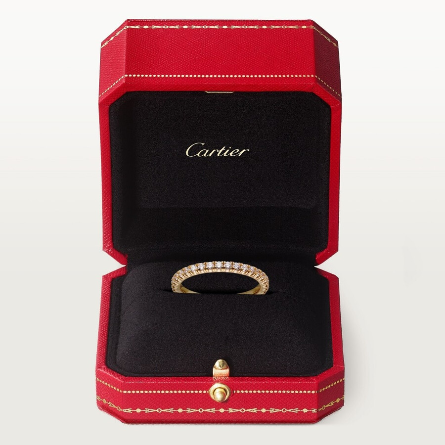 etincelle de cartier ehering 2 mm breit mit pavé-fassung