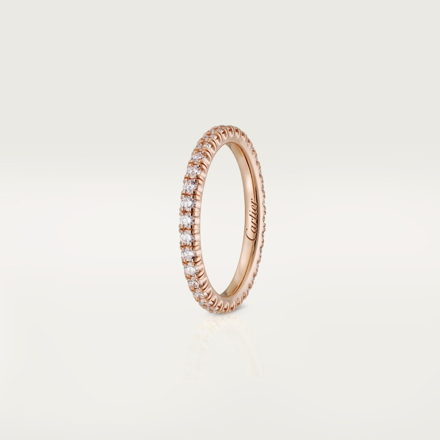 etincelle de cartier ehering 2 mm breit mit pavé-fassung