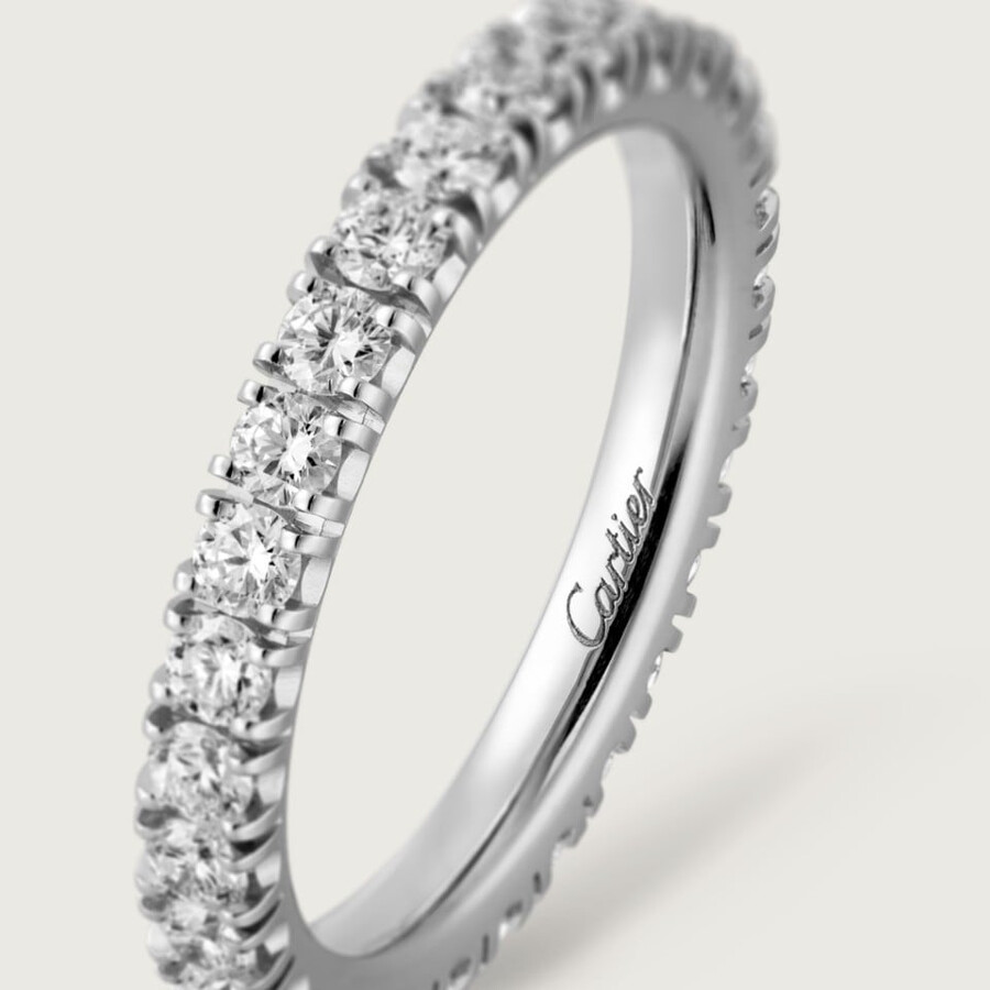 etincelle de cartier ehering 26 mm breit mit pavé-fassung