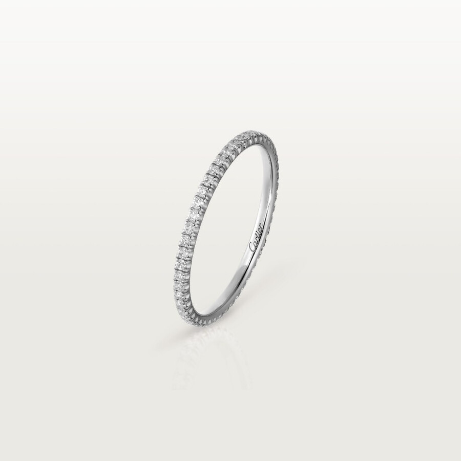 etincelle de cartier ehering 15 mm breit mit pavé-fassung