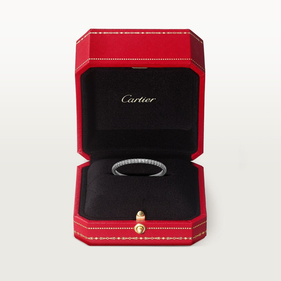 etincelle de cartier ehering 15 mm breit mit pavé-fassung