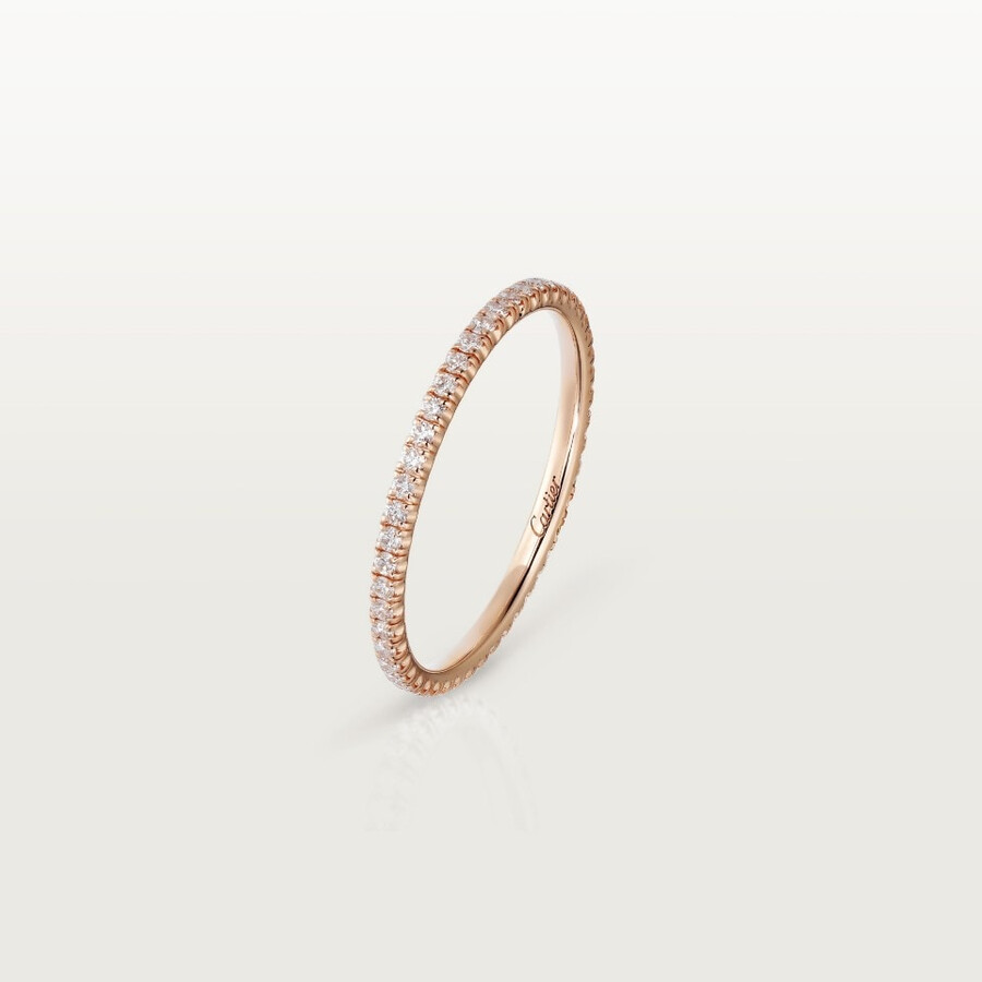etincelle de cartier ehering 15 mm breit mit pavé-fassung
