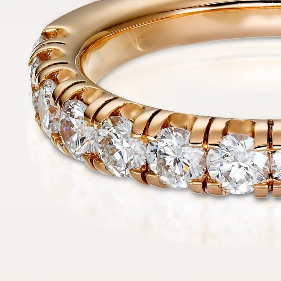 etincelle de cartier ehering 35 mm breit halbpavé