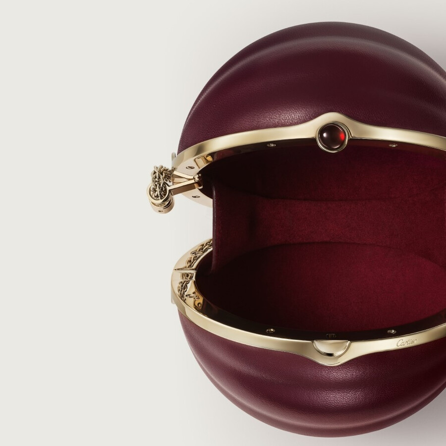 runde tasche mit kannelurenmuster cartier soir