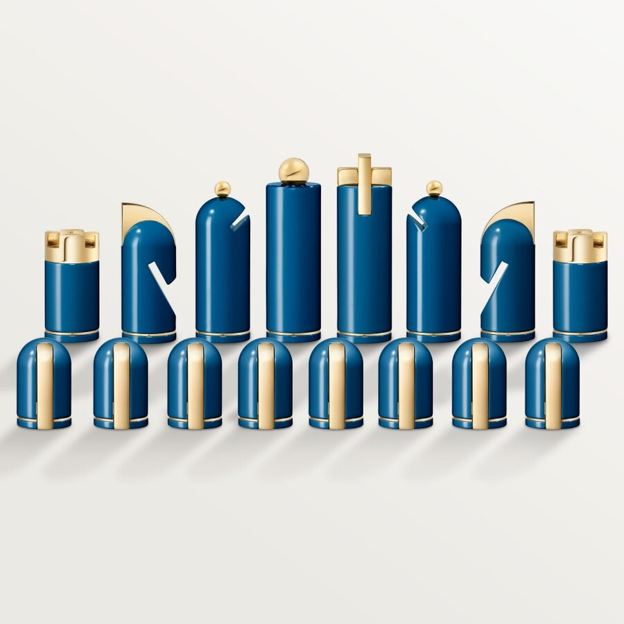 cartier geometrisches schachset