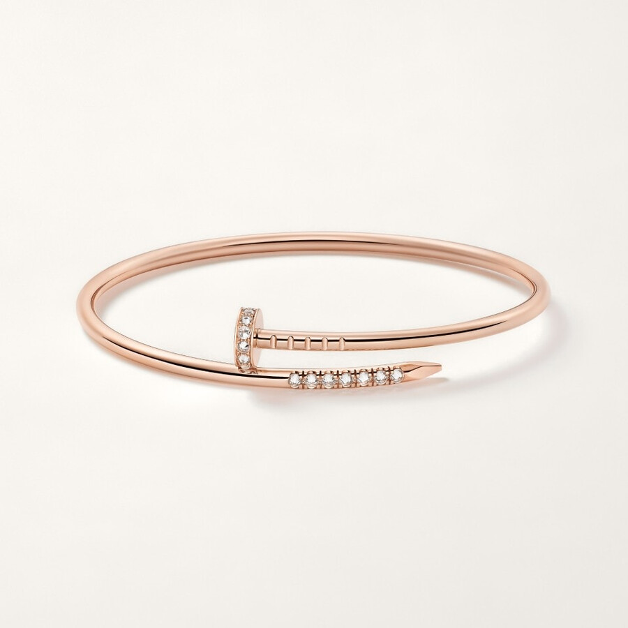 juste un clou-armband kleines modell umgekehrt gefasste diamanten