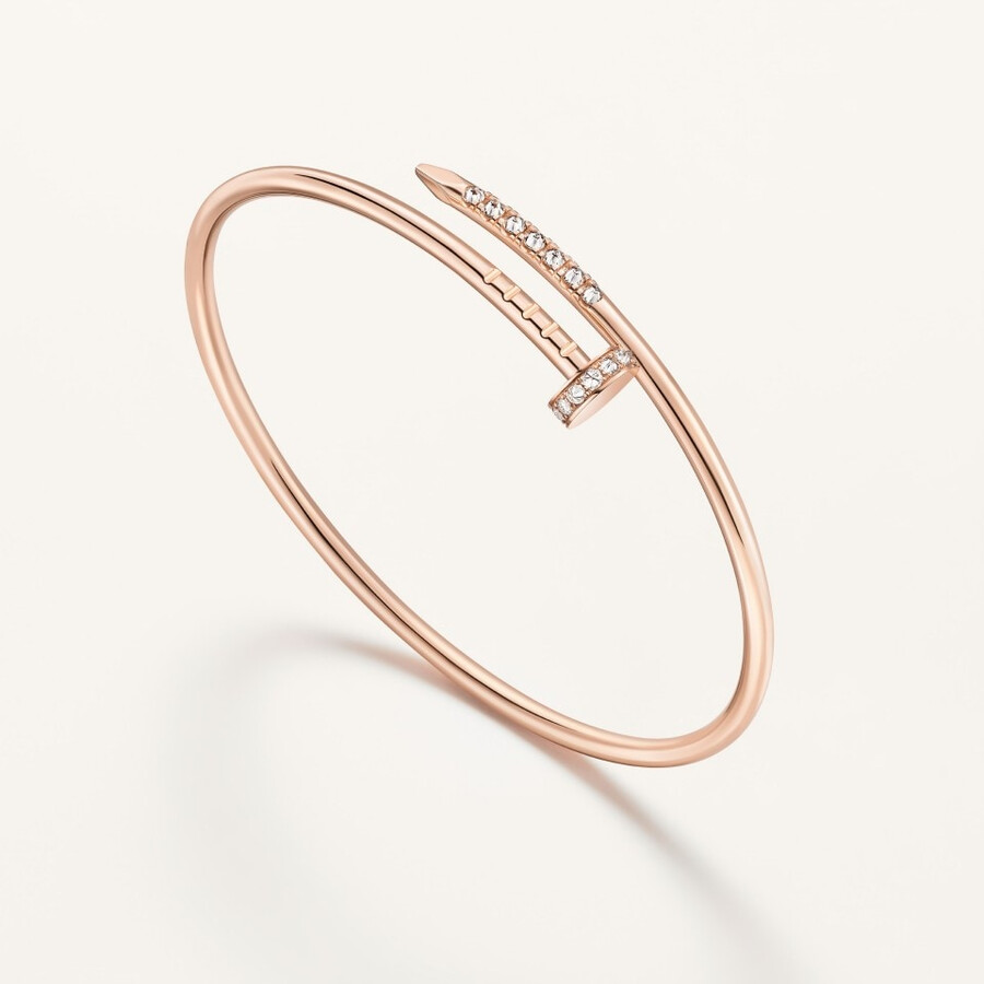 juste un clou-armband kleines modell umgekehrt gefasste diamanten