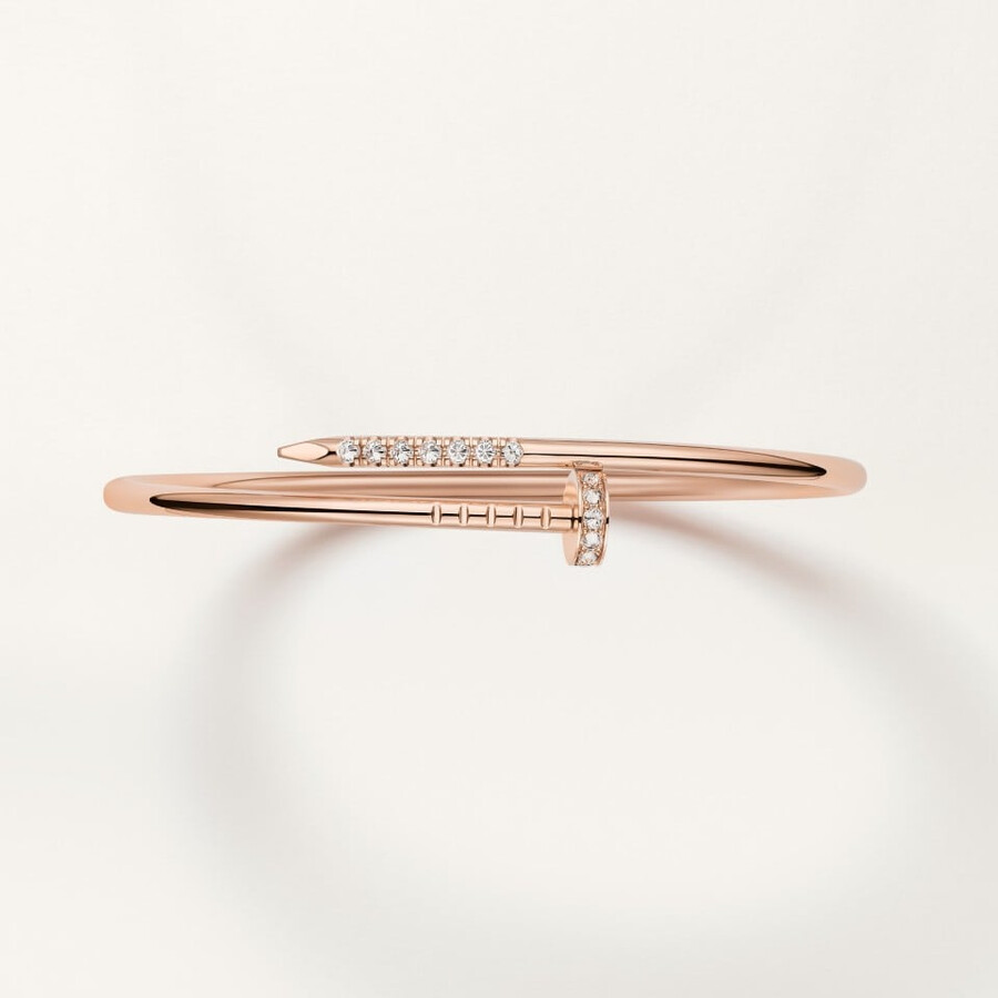 juste un clou-armband kleines modell umgekehrt gefasste diamanten