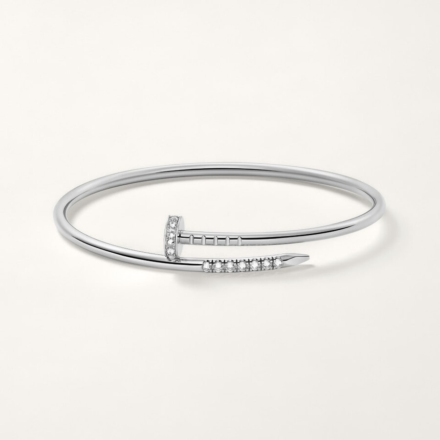 juste un clou-armband kleines modell umgekehrt gefasste diamanten