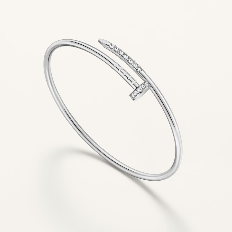 juste un clou-armband kleines modell umgekehrt gefasste diamanten