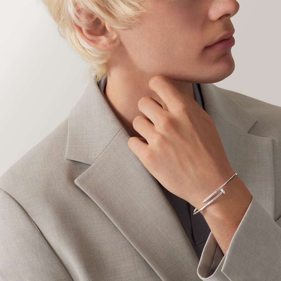 juste un clou-armband kleines modell umgekehrt gefasste diamanten