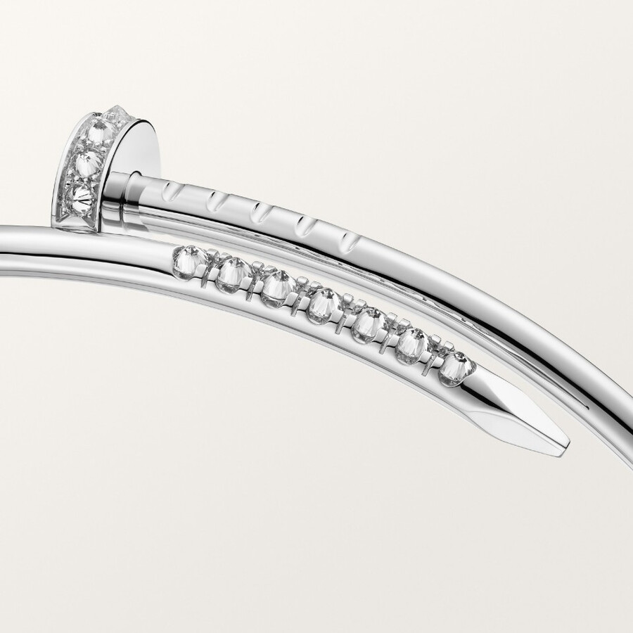 juste un clou-armband kleines modell umgekehrt gefasste diamanten