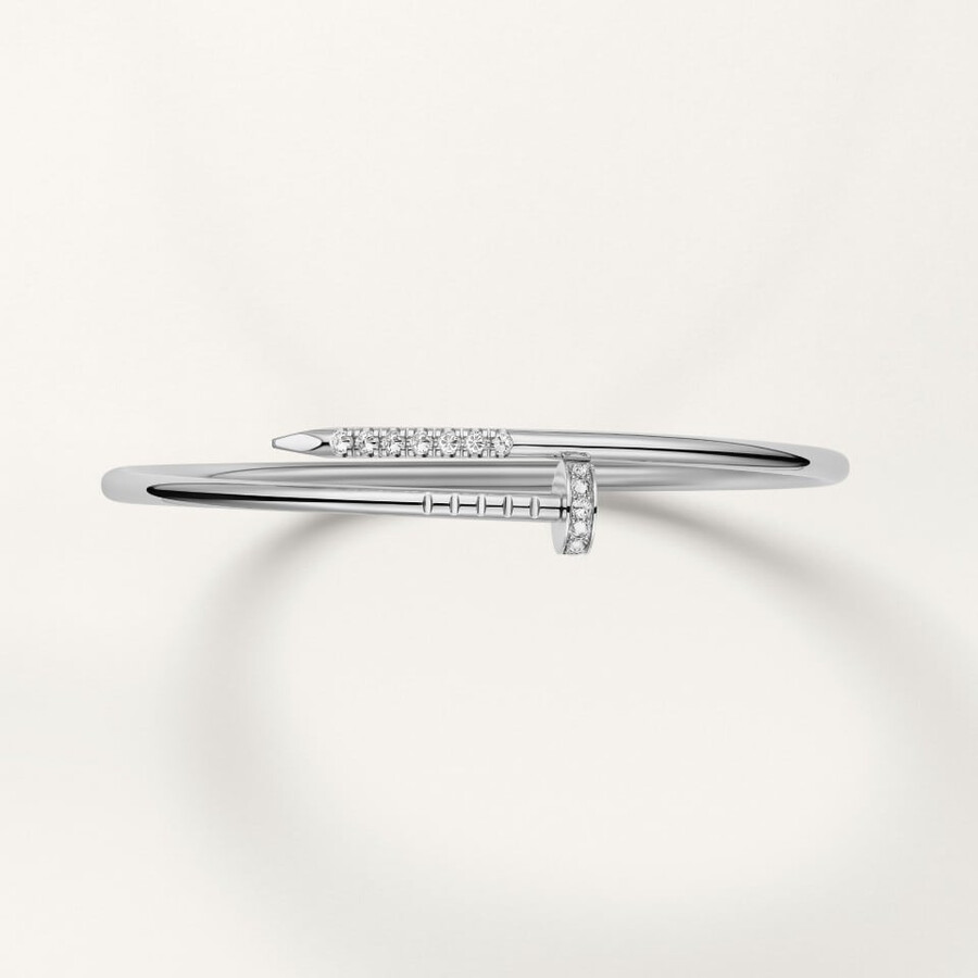 juste un clou-armband kleines modell umgekehrt gefasste diamanten