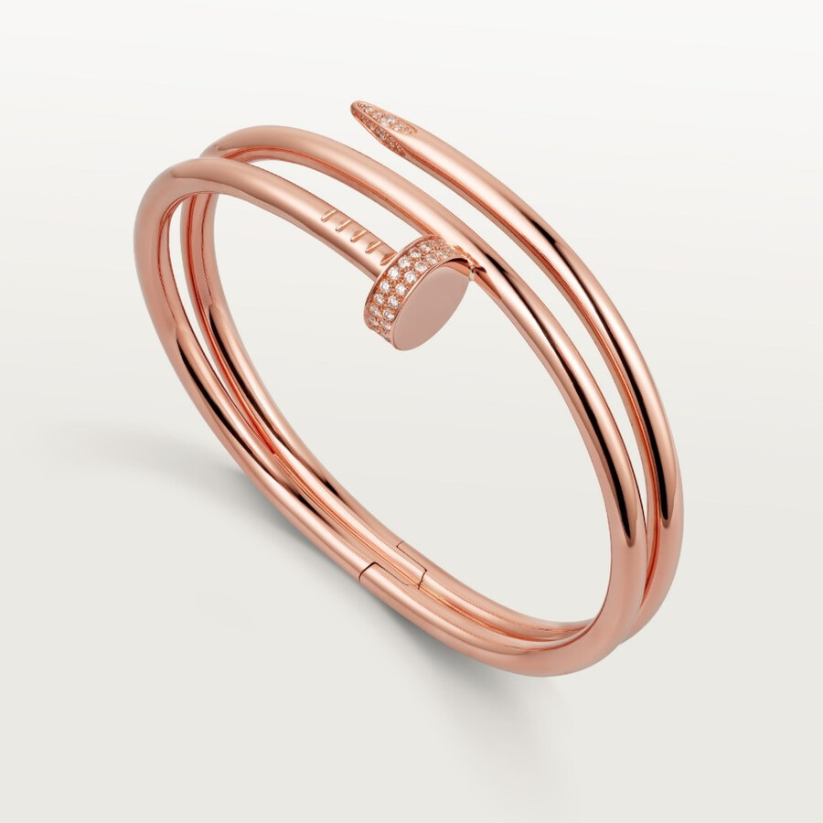 juste un clou-armband doppelt diamanten