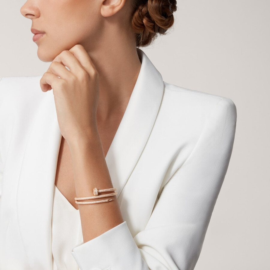 juste un clou-armband doppelt halb gepflastert