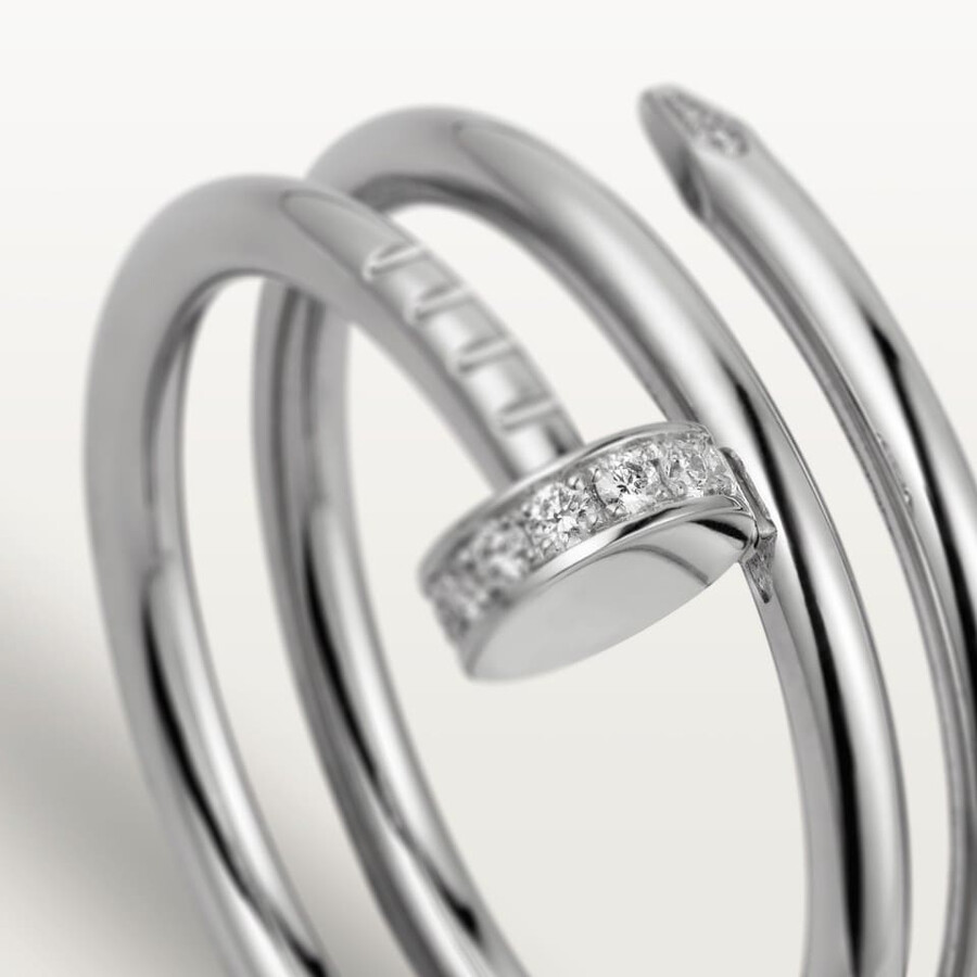 juste un clou-ring doppelt diamanten